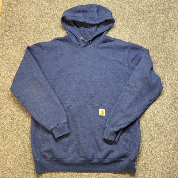 Carhartt Other - VTG Carhartt Loose Midweight Blue Heather Hoodie Sweatshirt Mens Medium TS0288